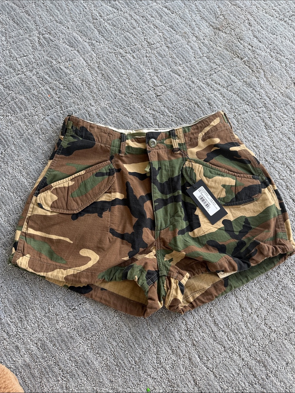 R13 Camo Adjustable Waist Women’s Shorts New With Tags